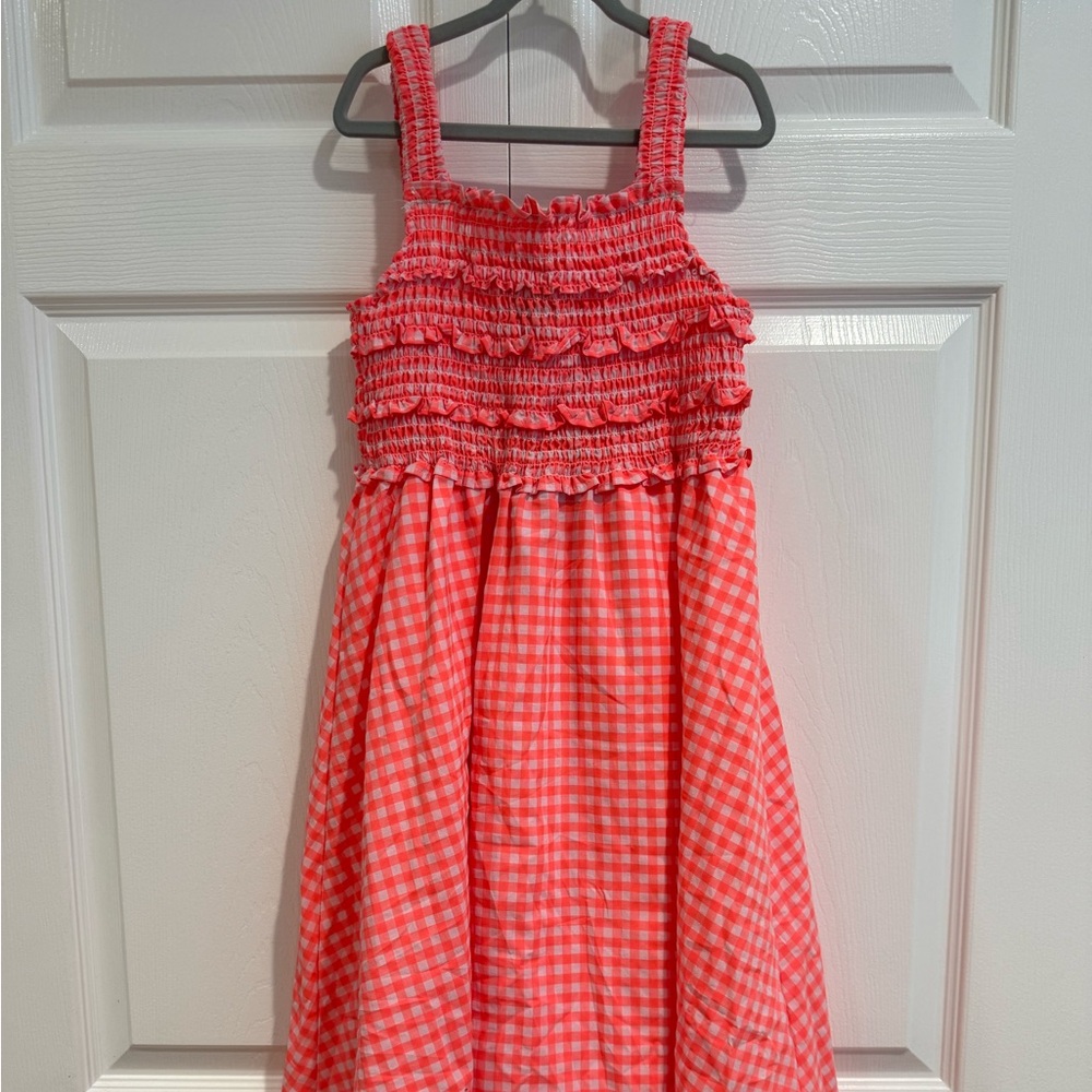 Andy & Evan Pink Gingham Casual Dress for Girls size Medium (8)